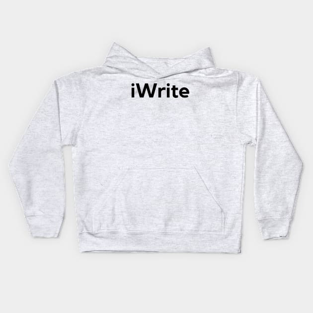 iWrite Kids Hoodie by MessageOnApparel